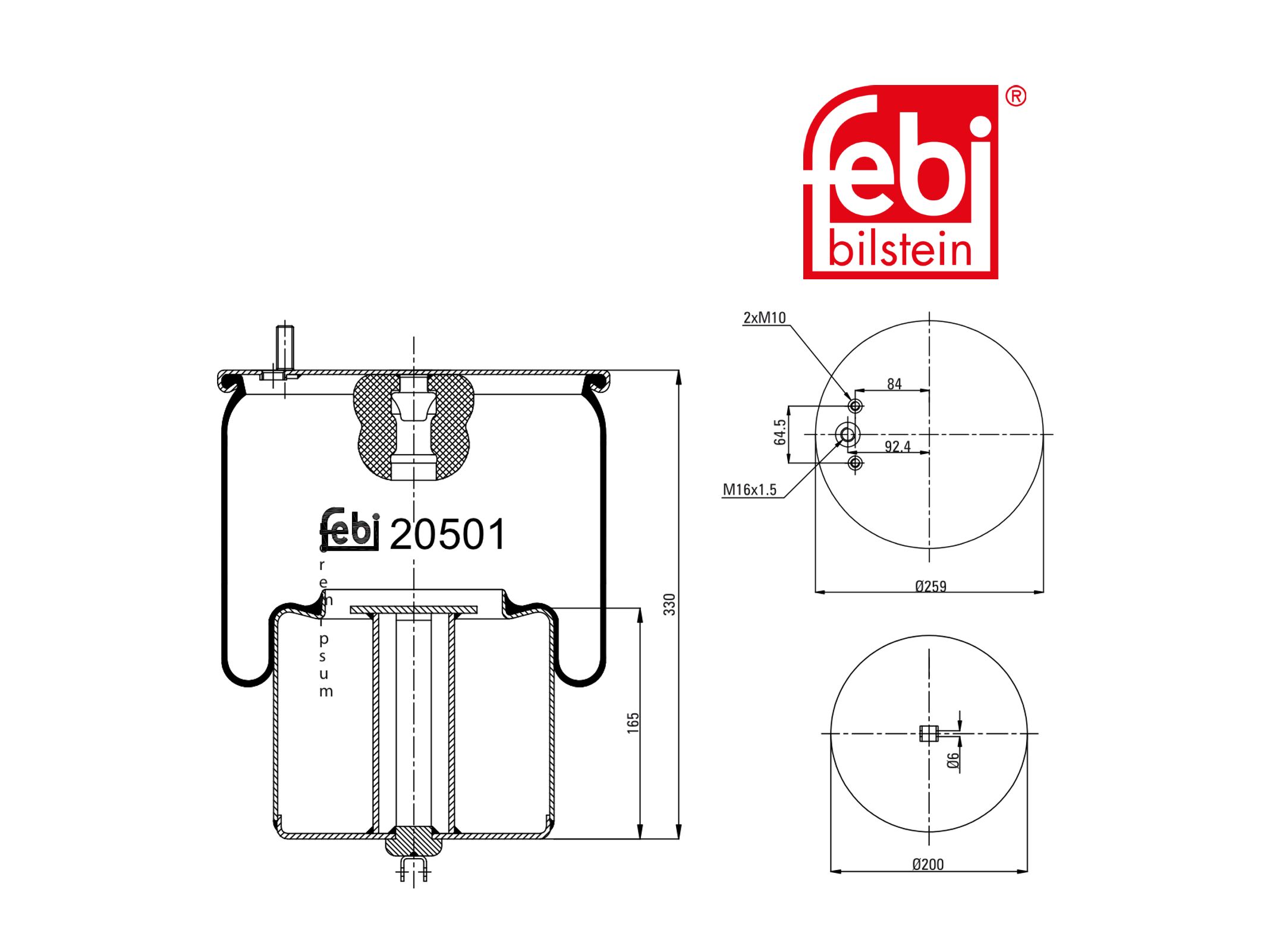 Air Bellows Febi 1076594