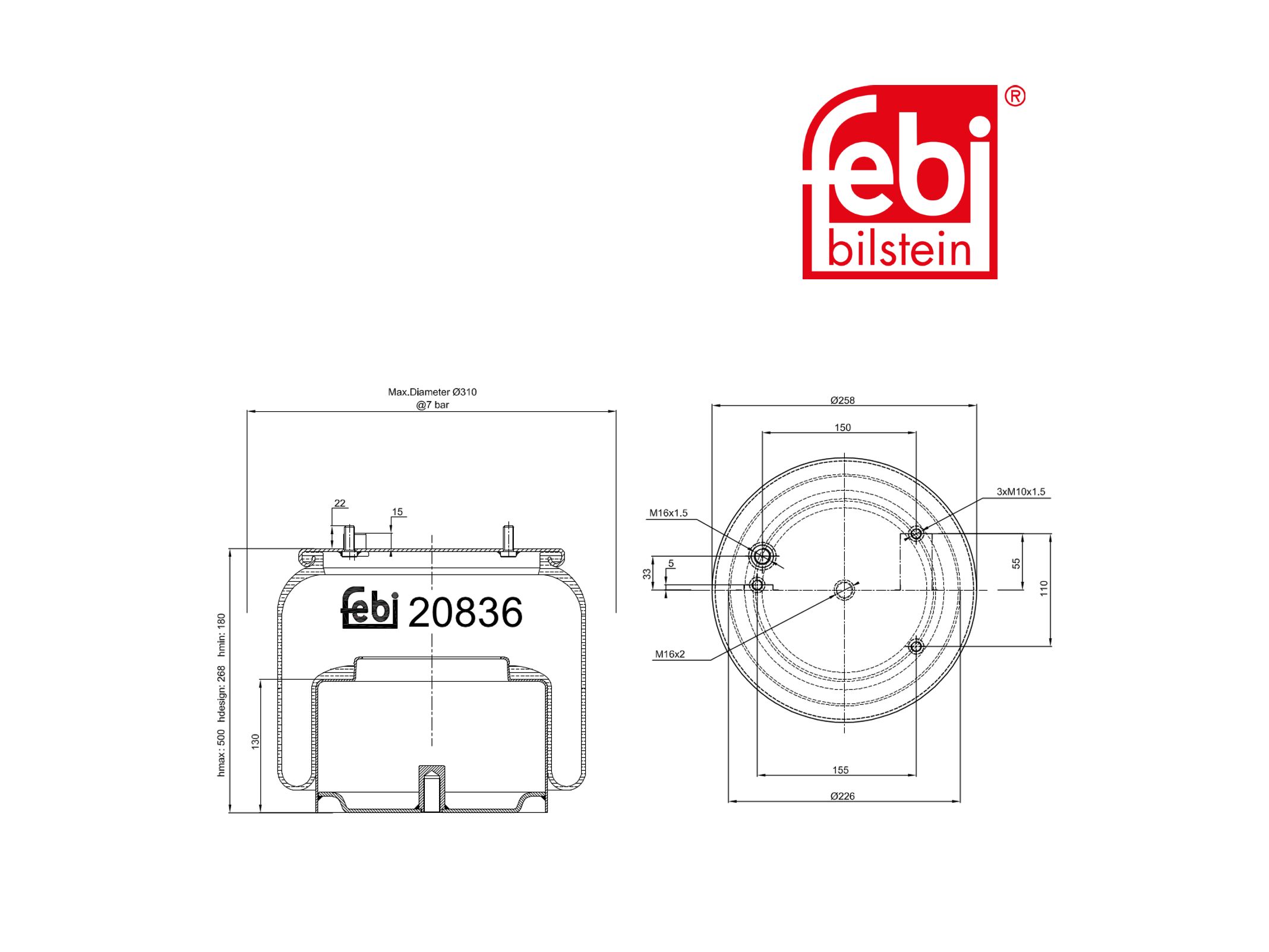 Въздух под Febi 388165