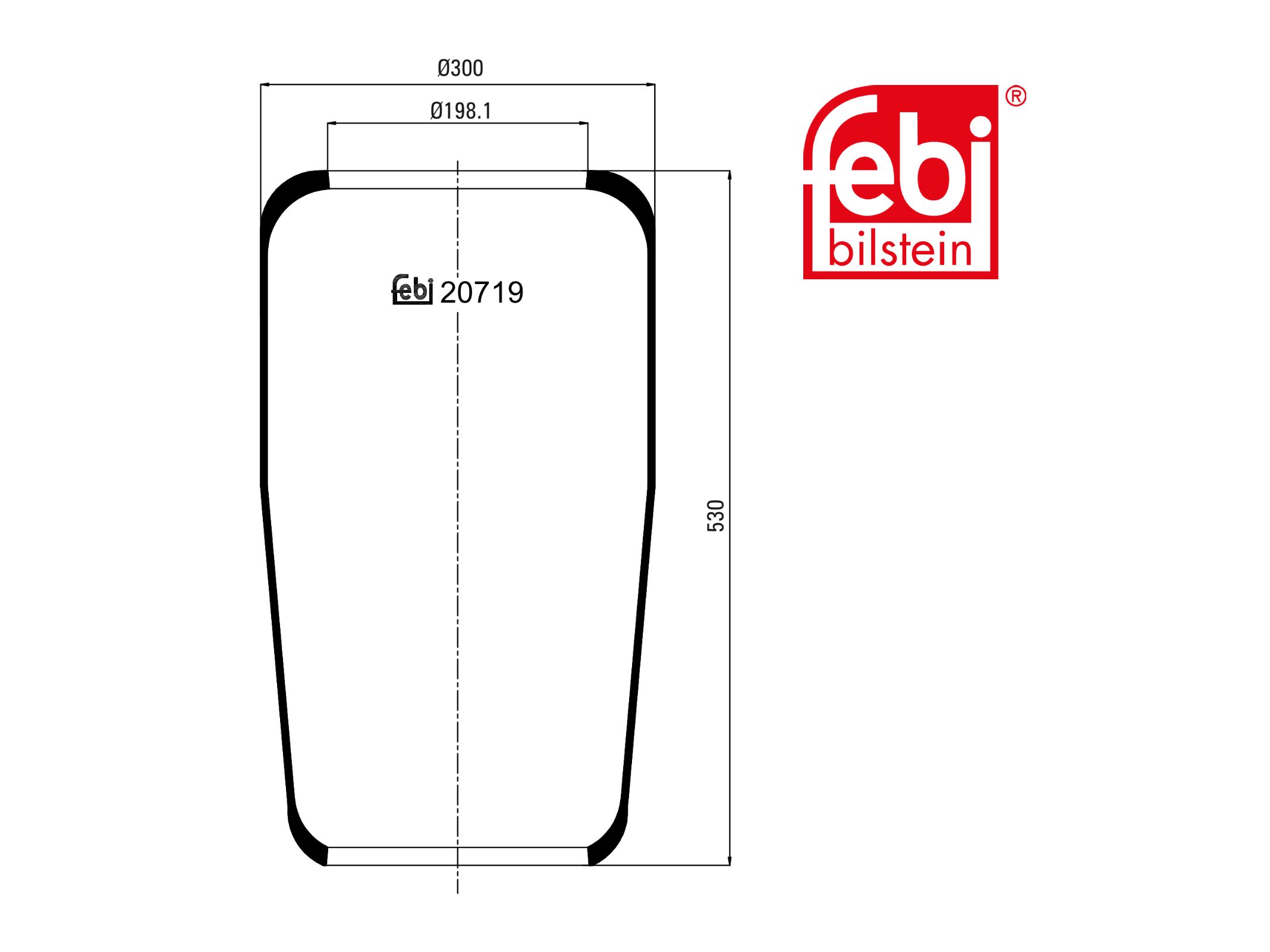 Въздушен балон Febi 81440500095