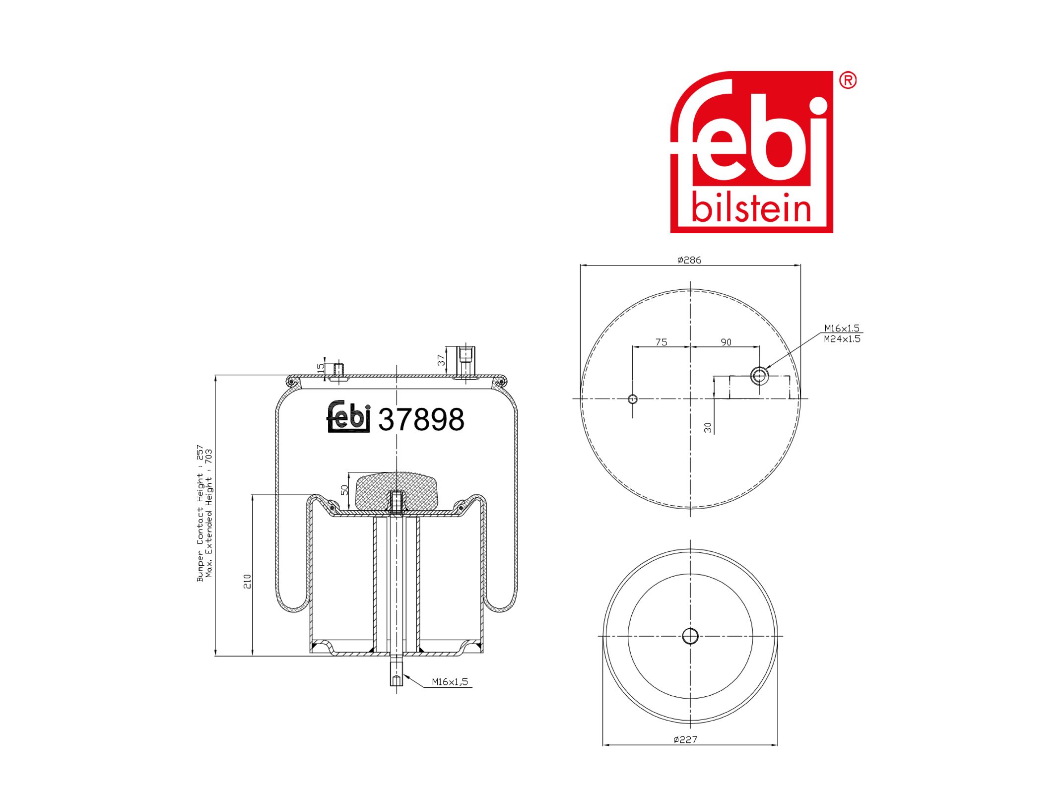 Въздух под Febi 50 10 557 356