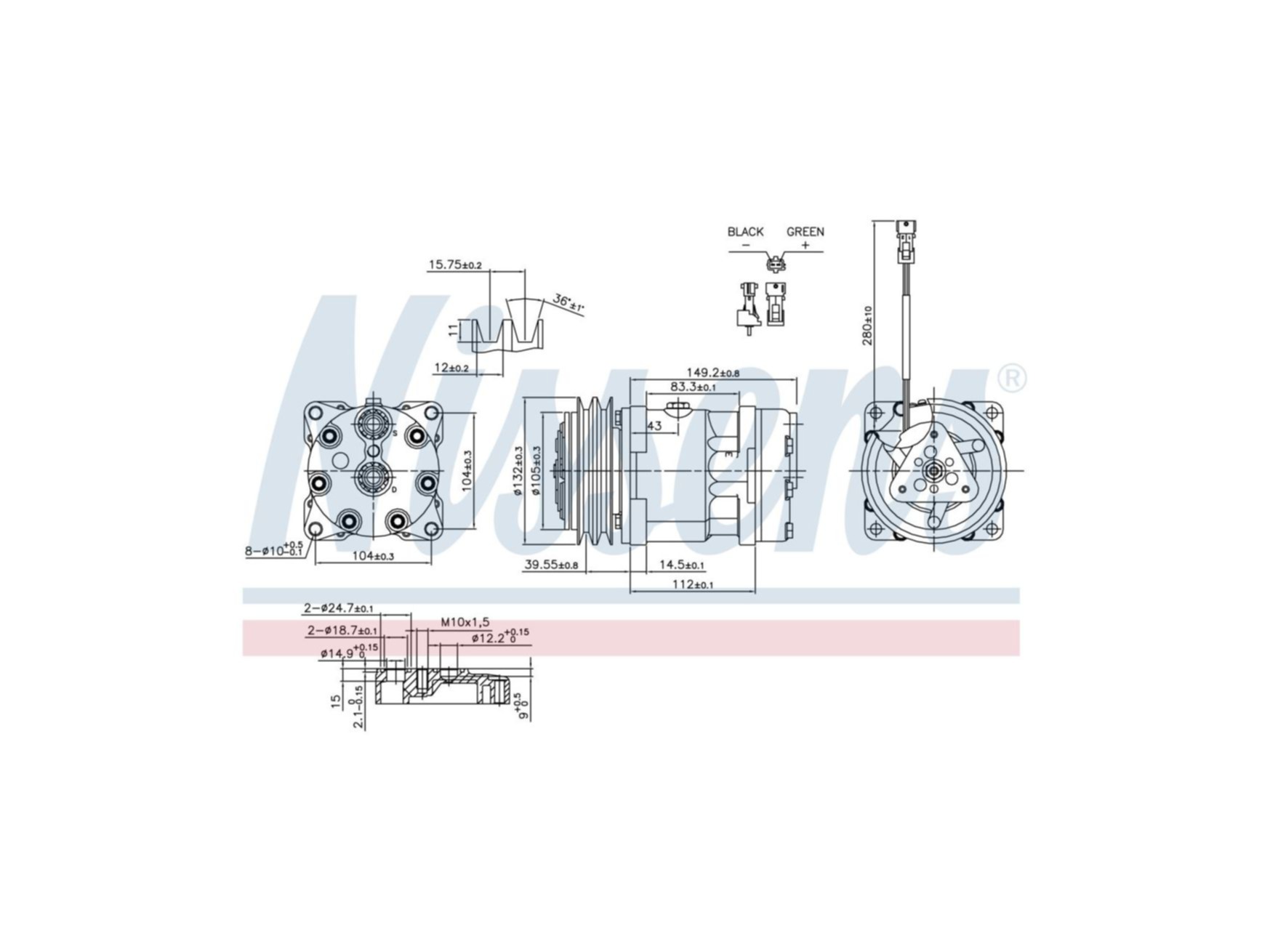 Compresor de aer Nissens 5001865691