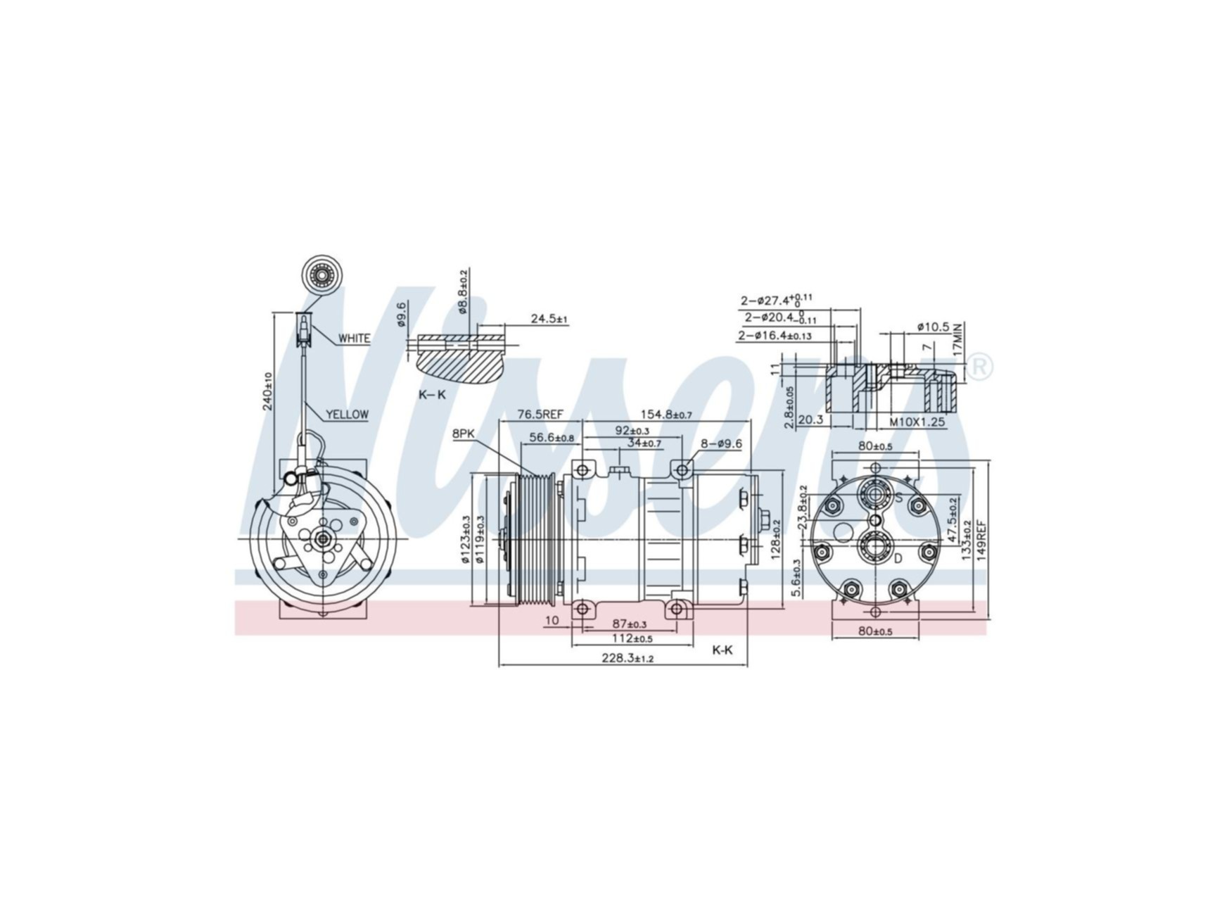 Kompressor Nissens 20593523