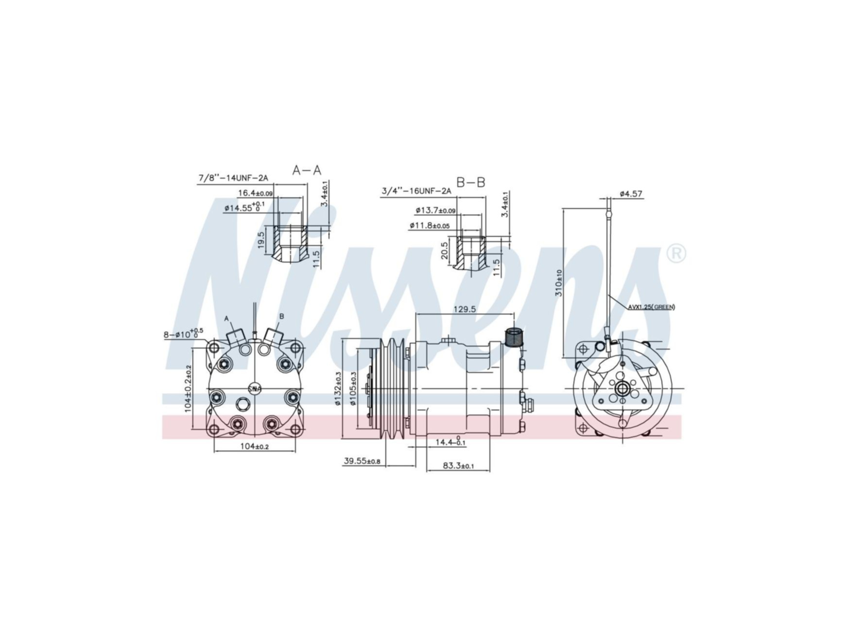 Compresor de aer Nissens 8113626