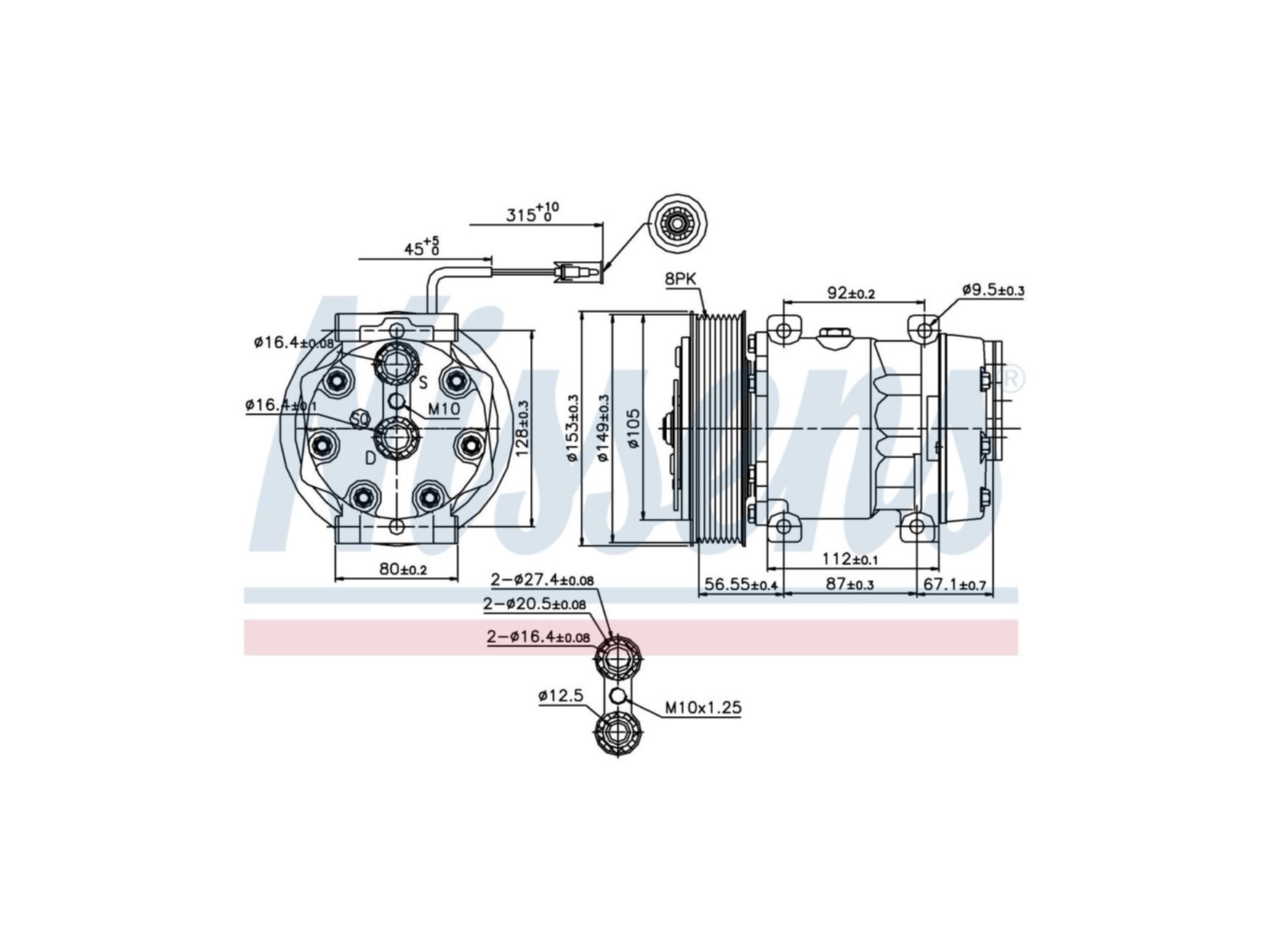 Air compressor Nissens 5001867206