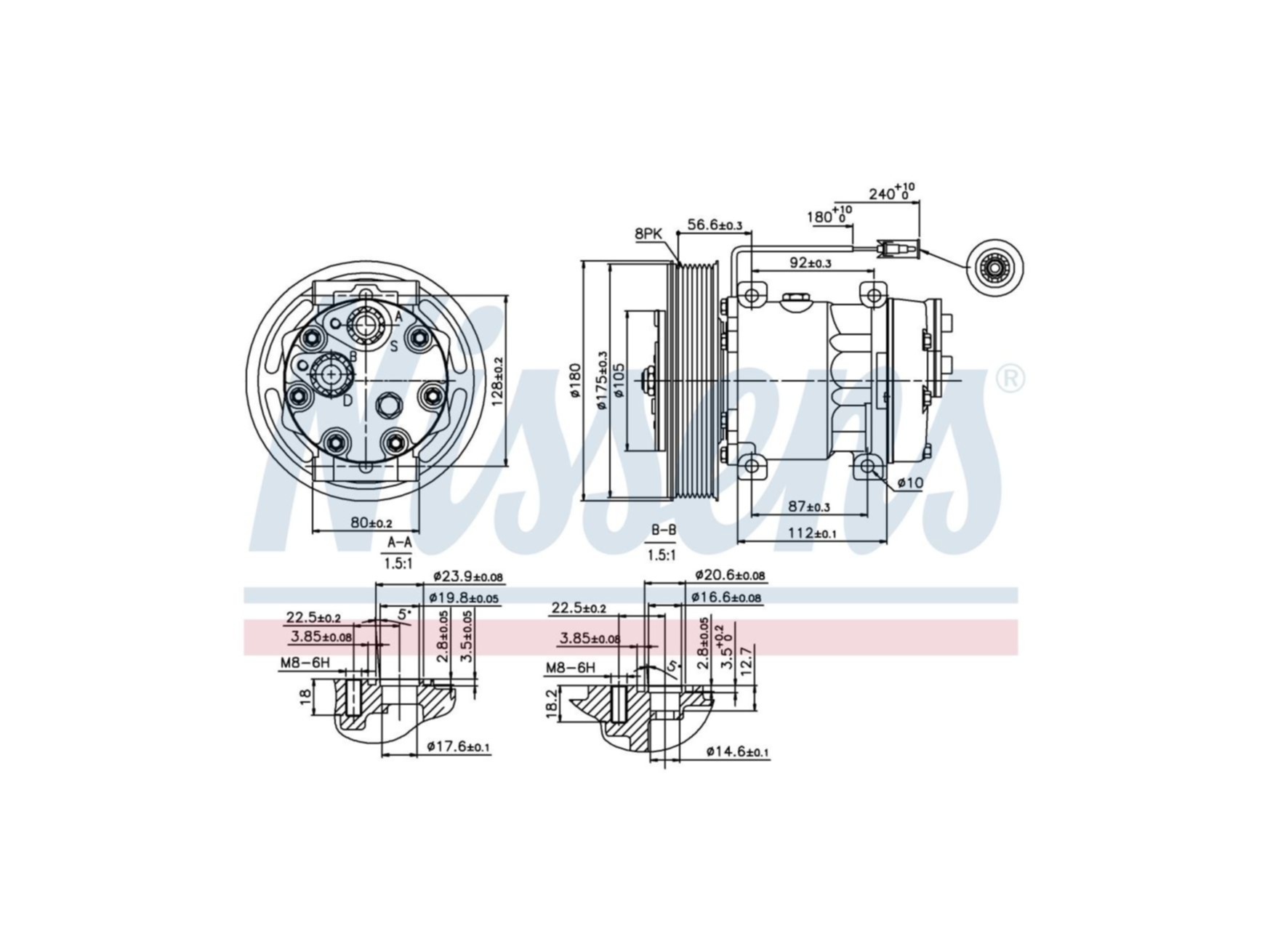 Kompressor Nissens 20587125