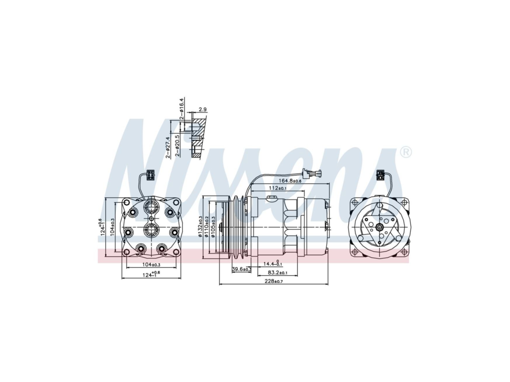 Воздушный компрессор Nissens 5001854372