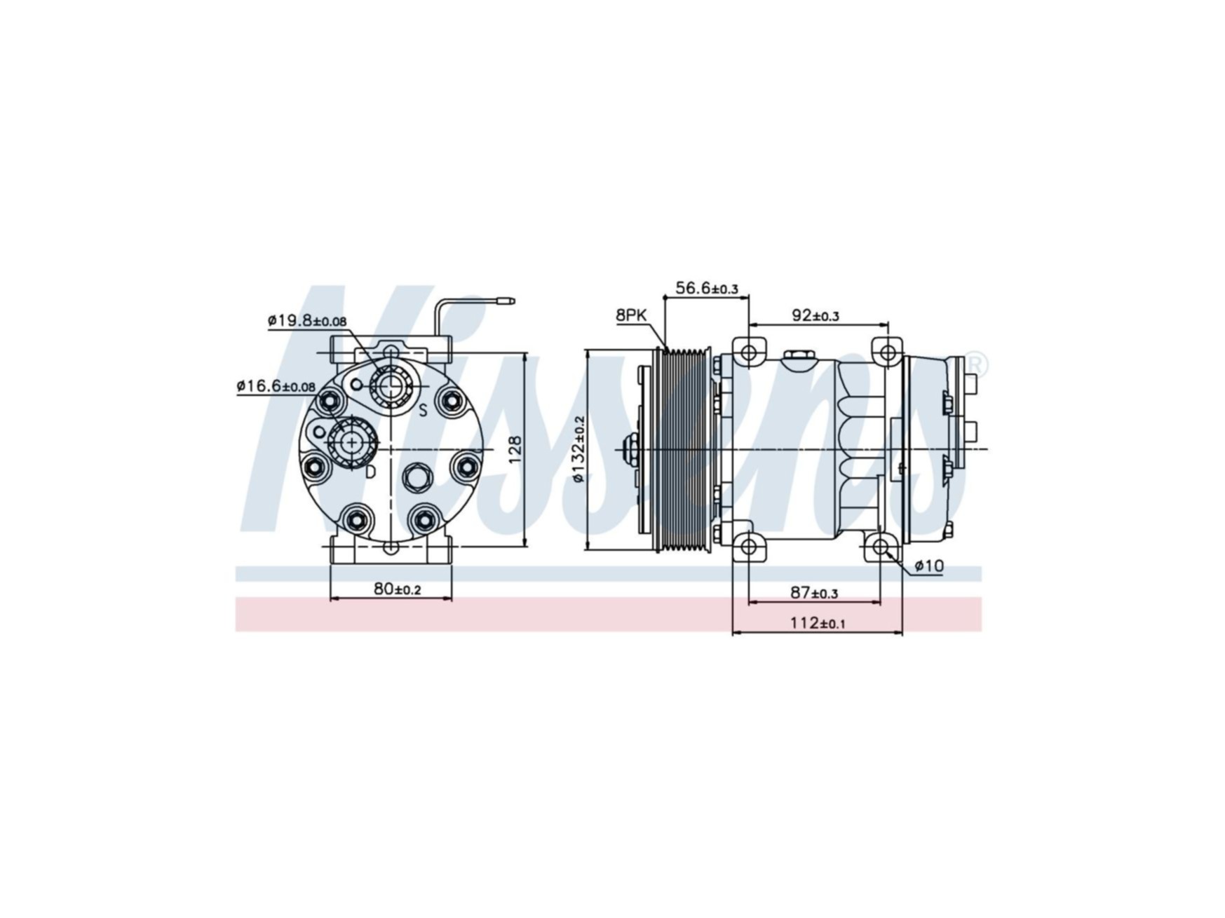 Airco компресор Nissens 20538307
