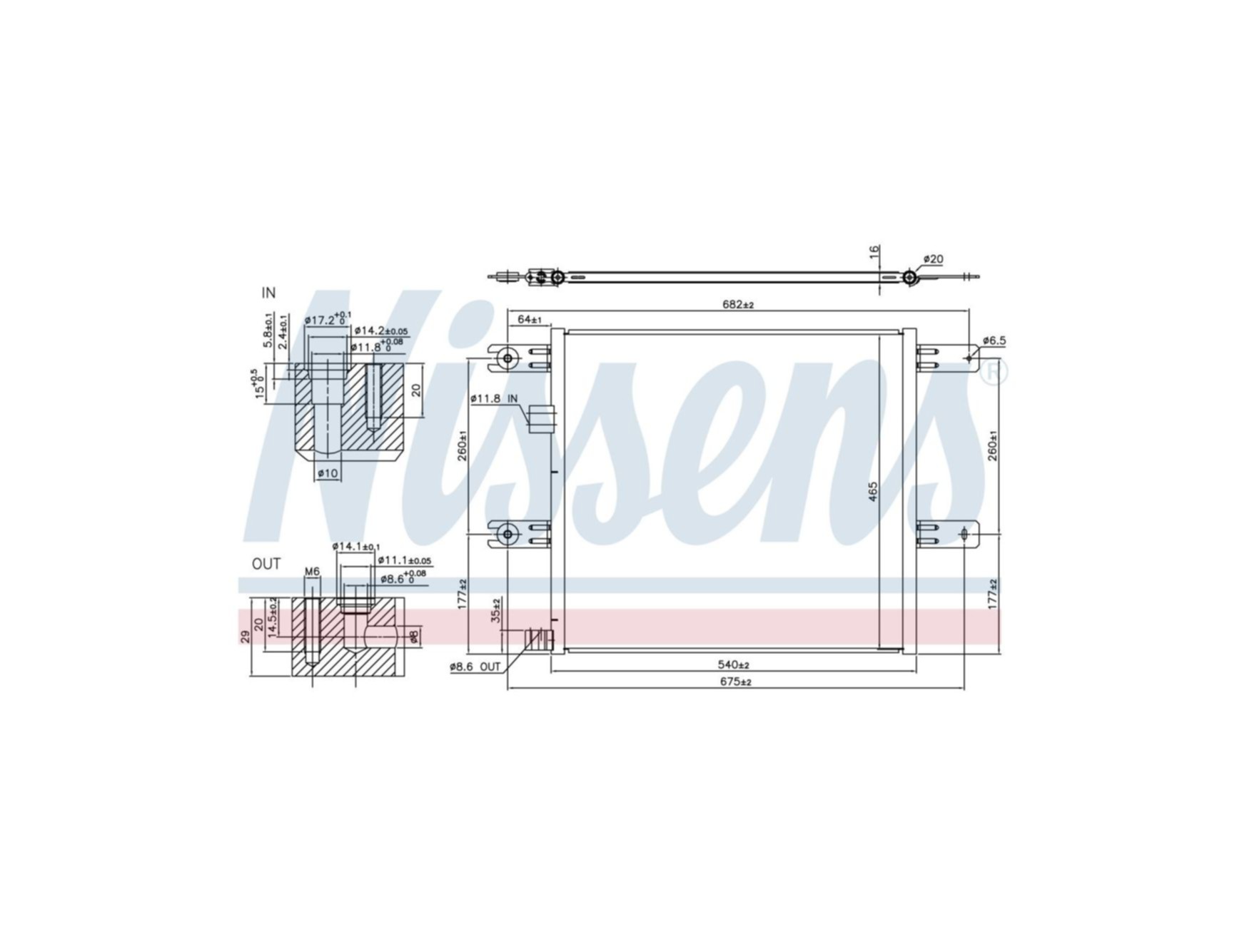 Condensator Nissens 21657618