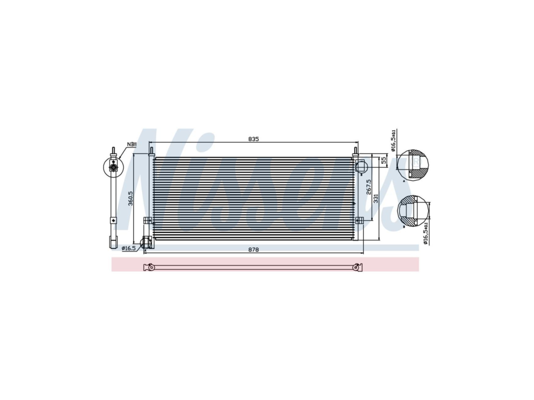 Condensator Nissens 20555299