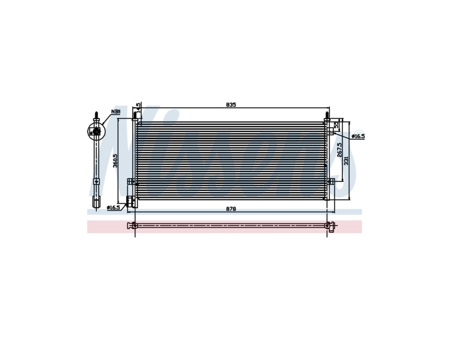 Condensator Nissens 20515134