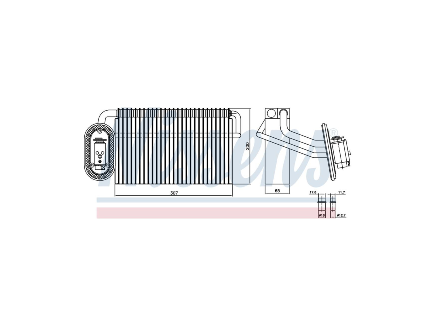 Evaporador Nissens 1660331