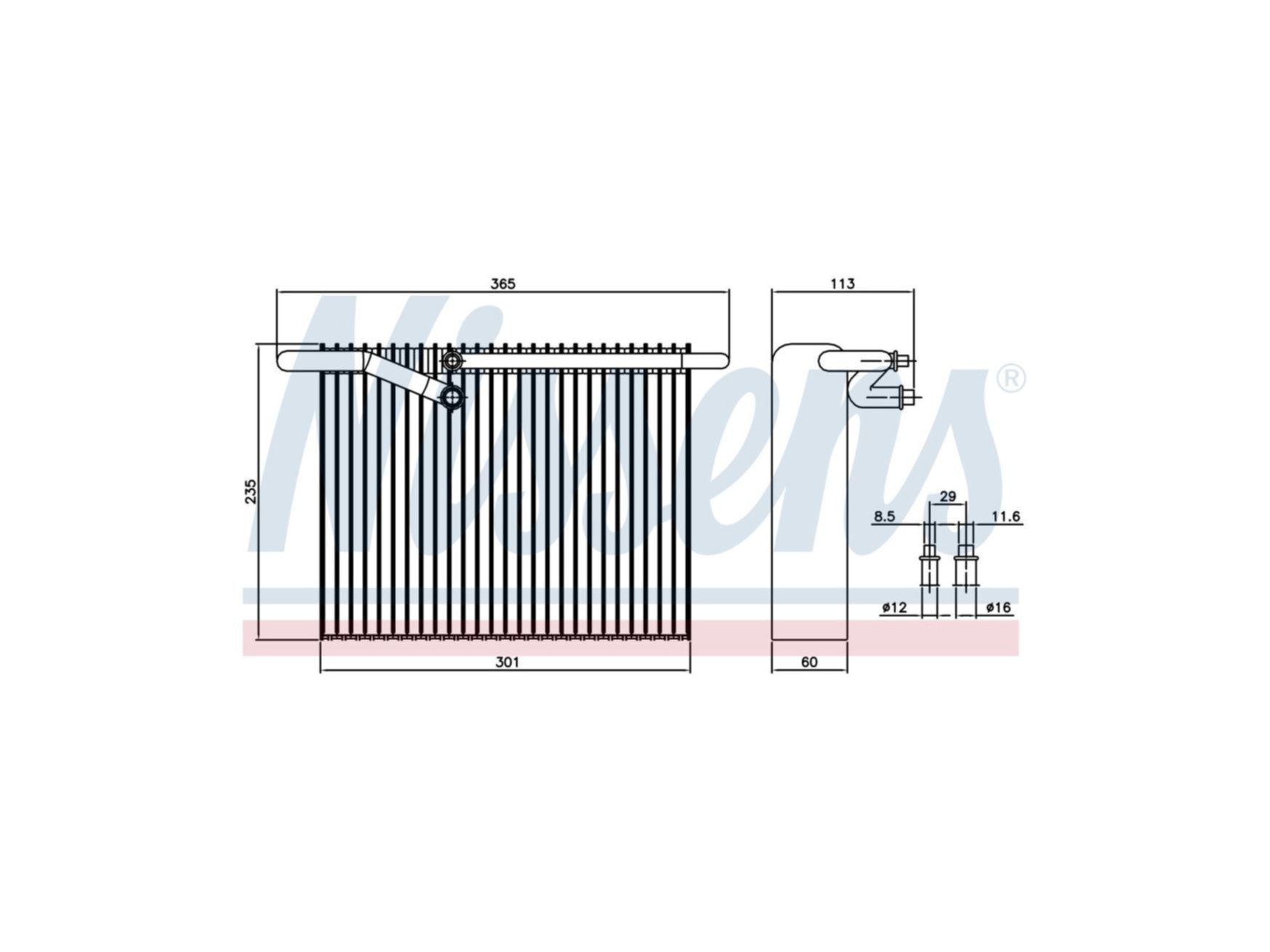 Verdampfer Nissens 20443846
