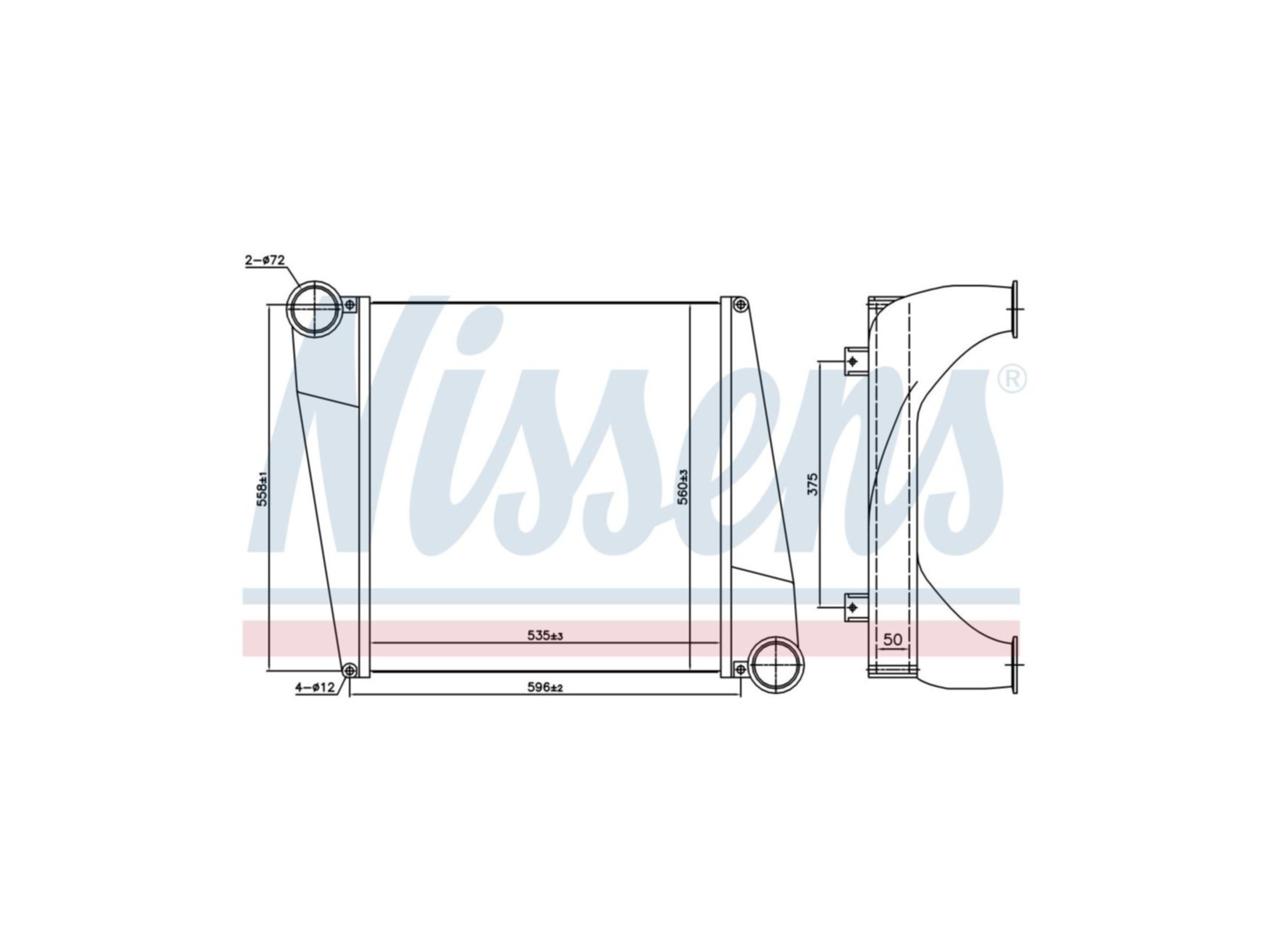 Intercooler Nissens 8113536