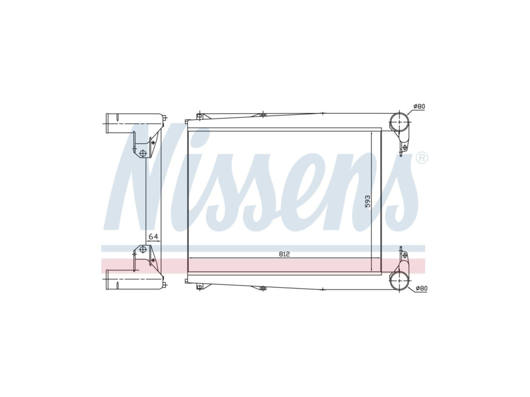 Intercooler Nissens 5001858498