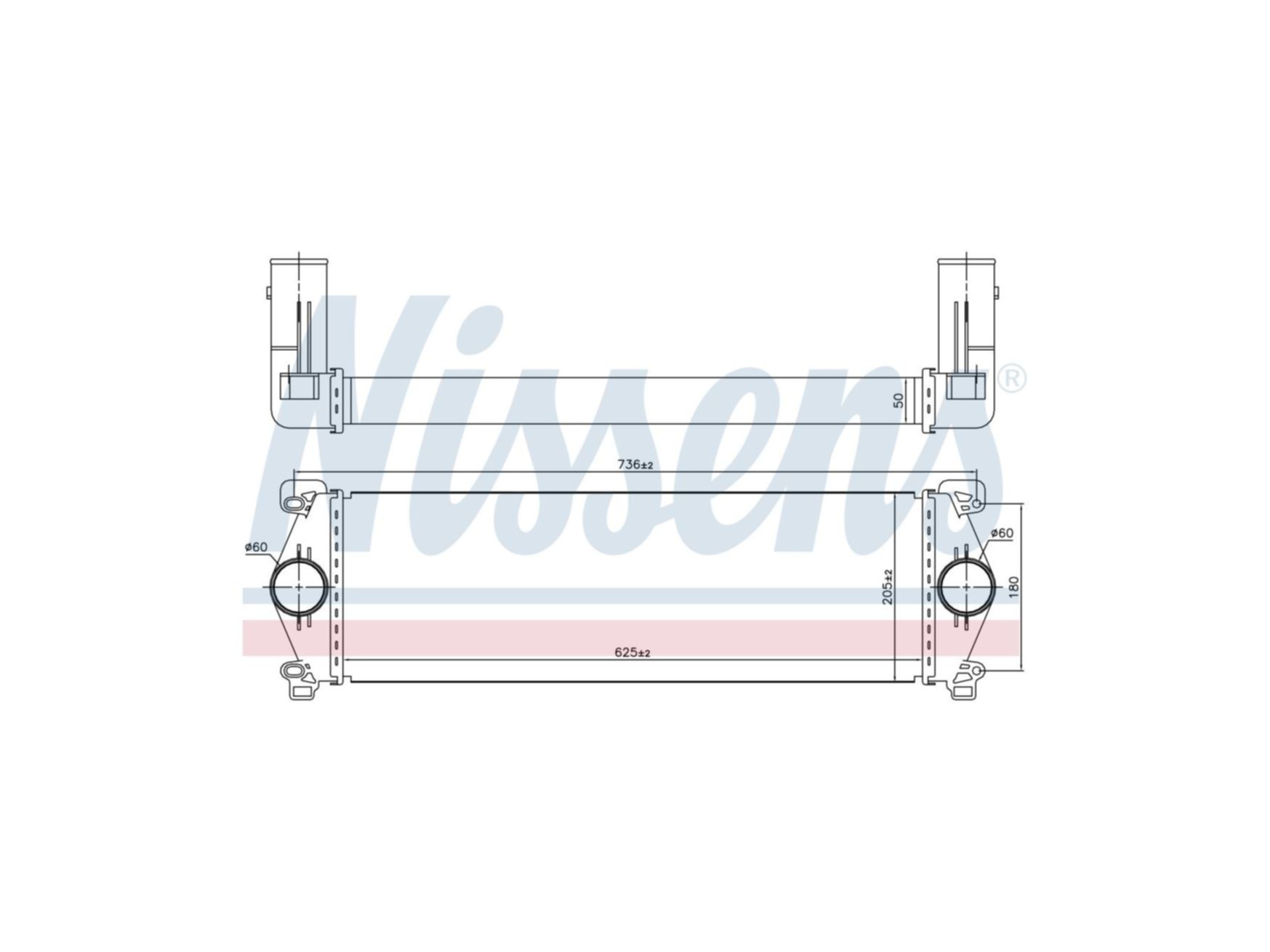 Intercooler Nissens 5001865159
