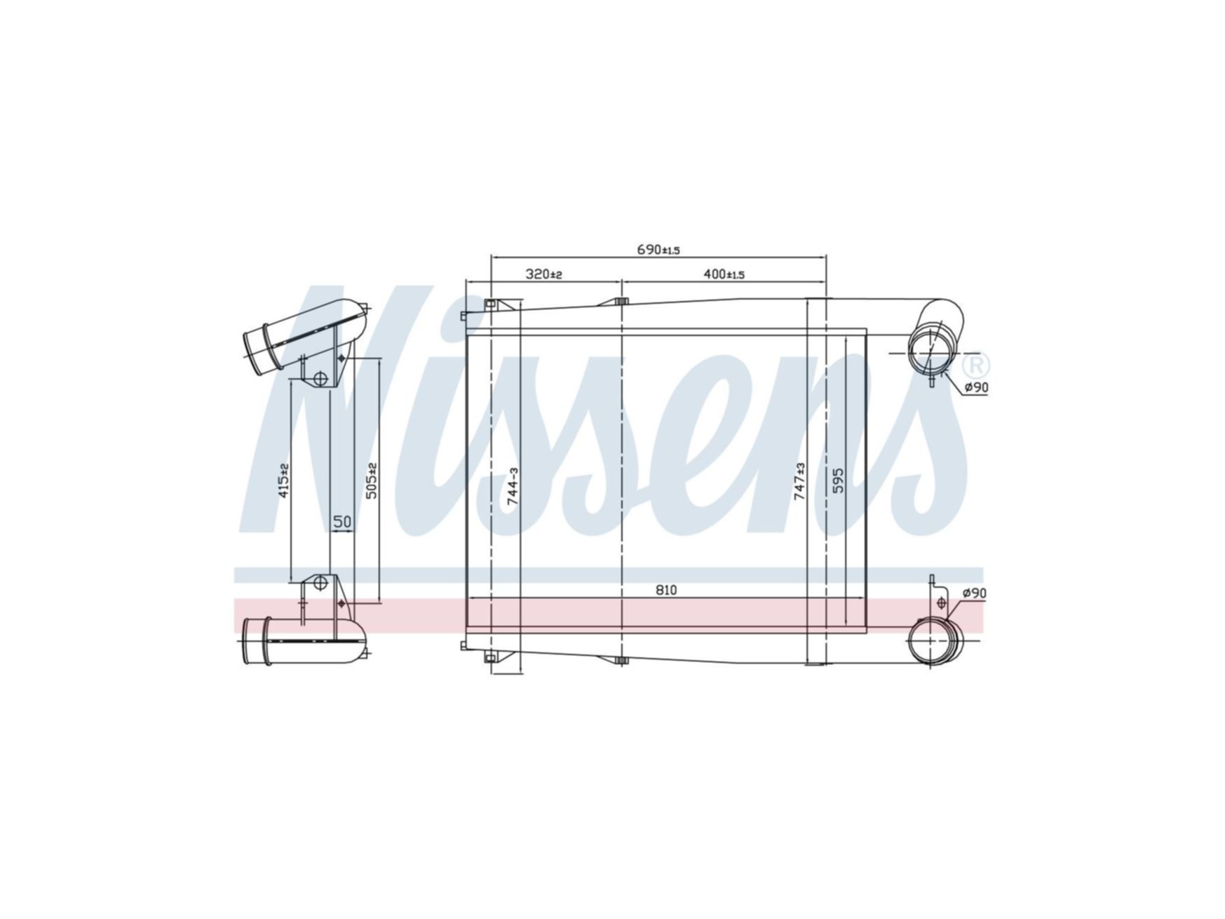 Intercooler Nissens 5001856791