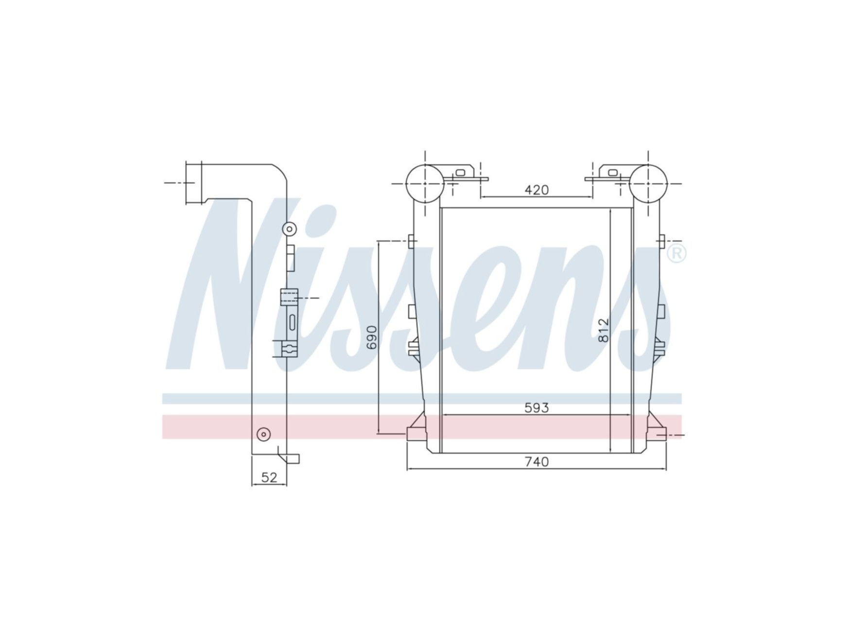 Intercooler Nissens 5001859155