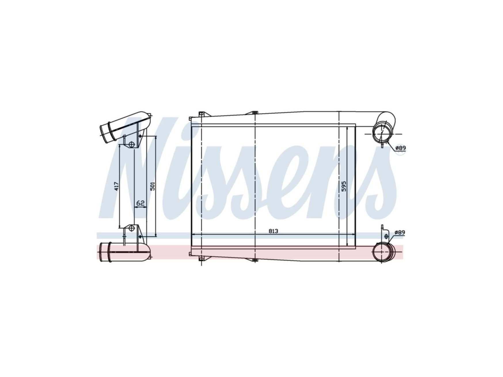 Intercooler Nissens 5001858491