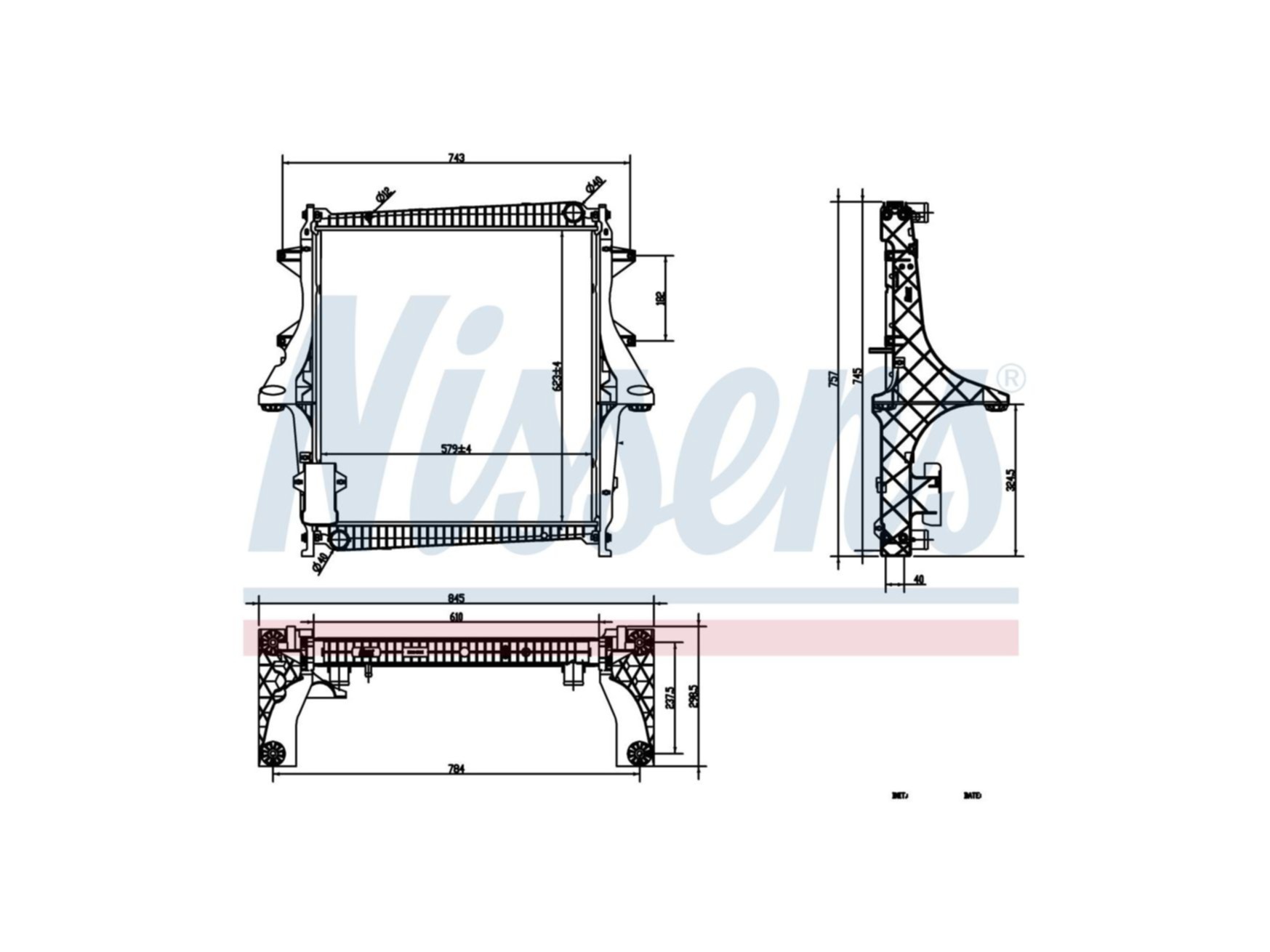 Radiador Nissens 5001865411