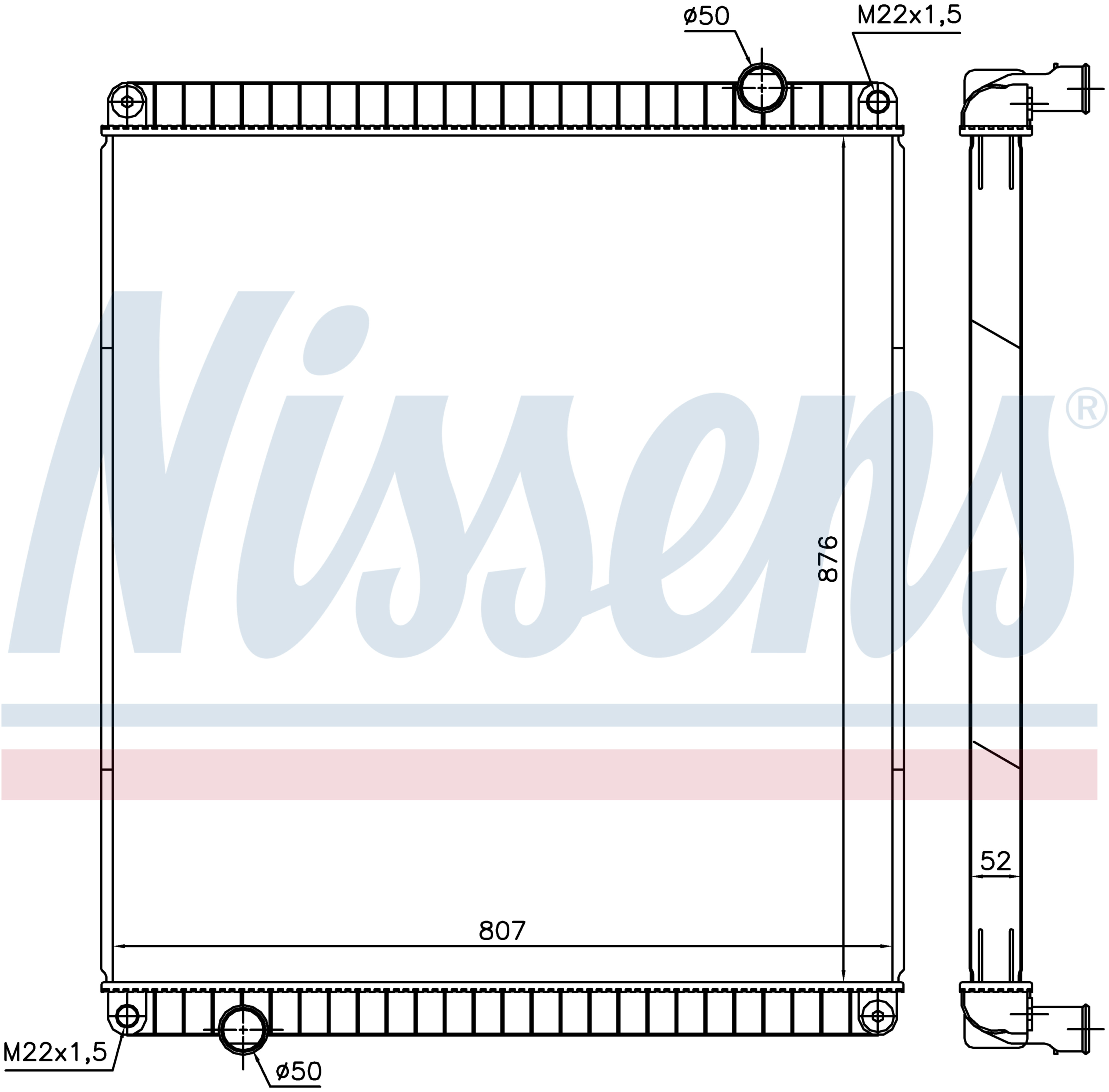 Radiator Nissens 70320673