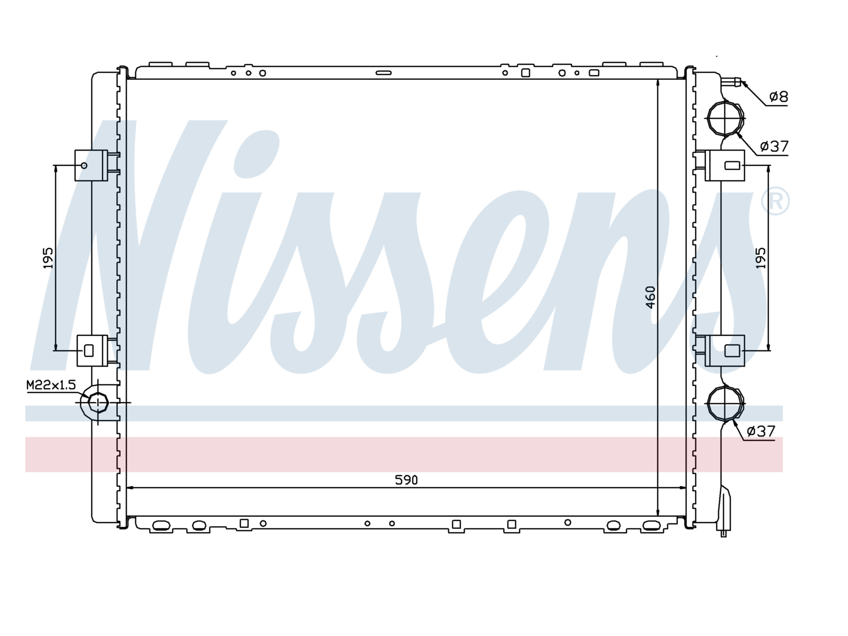 Radiador Nissens 5001849740