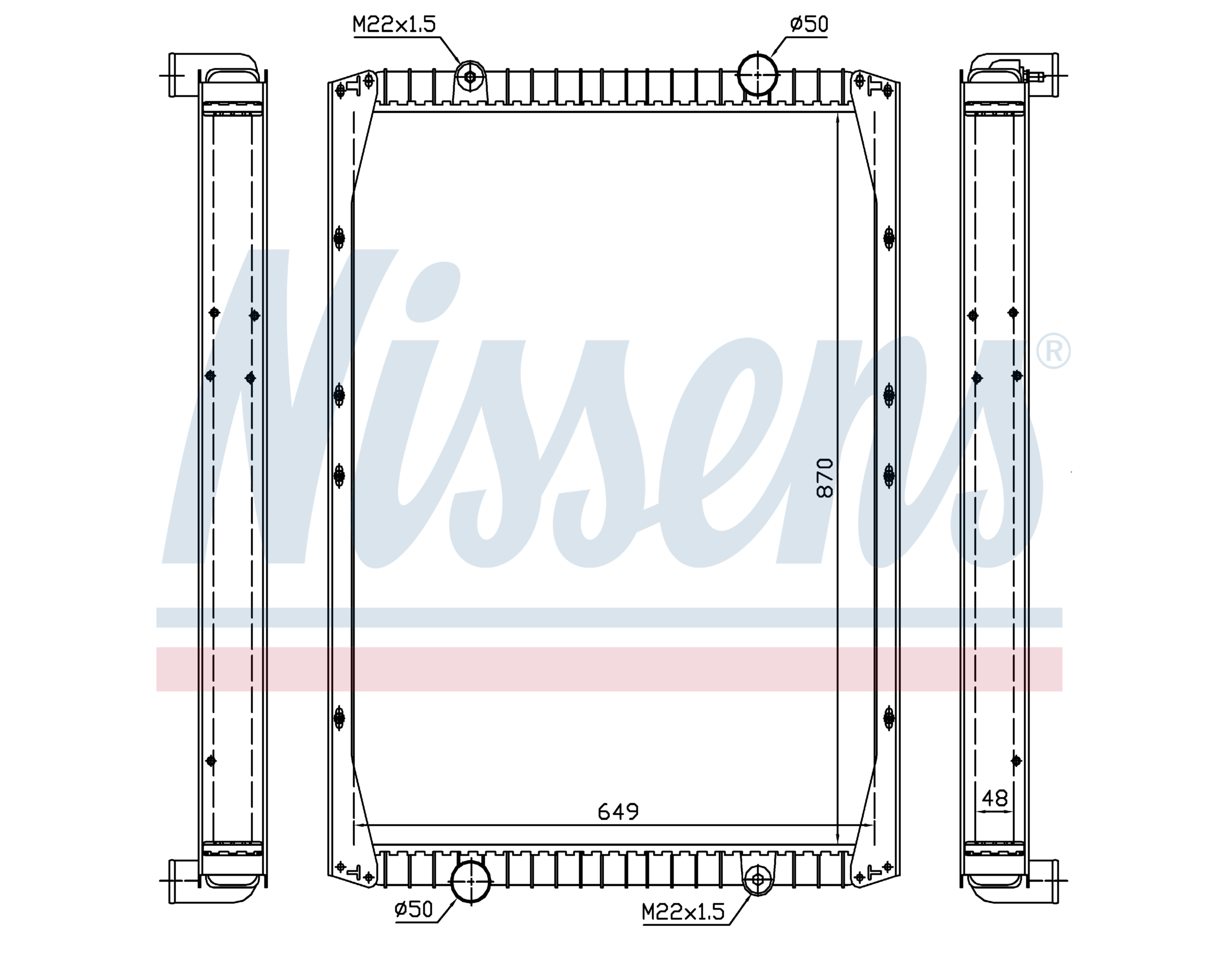 Radiator Nissens 5001834416