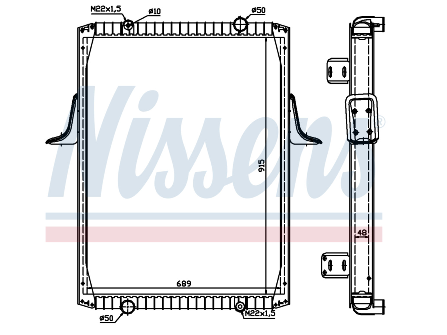 Kühler Nissens 5001847483