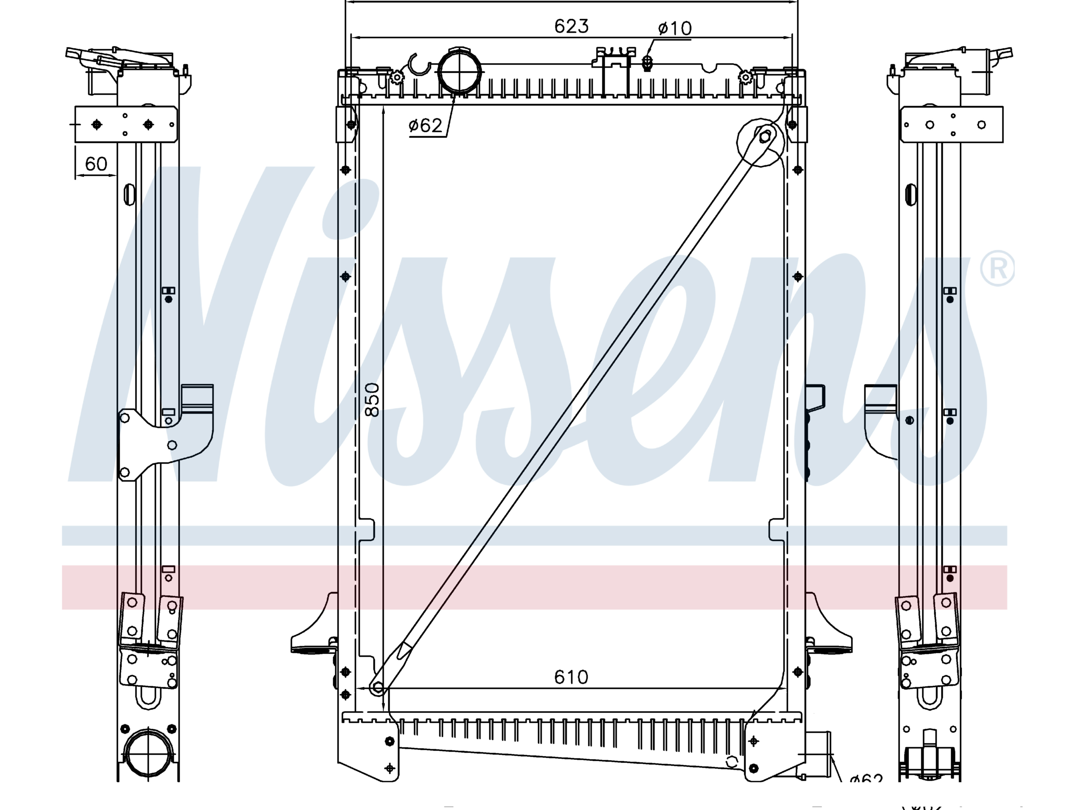 Kühler Nissens 1434916