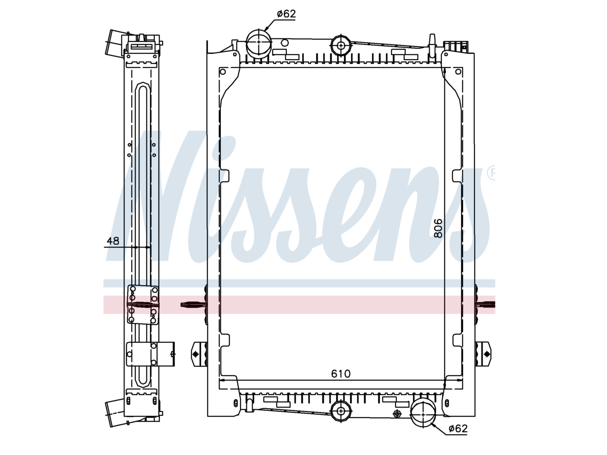 Kühler Nissens 1241580