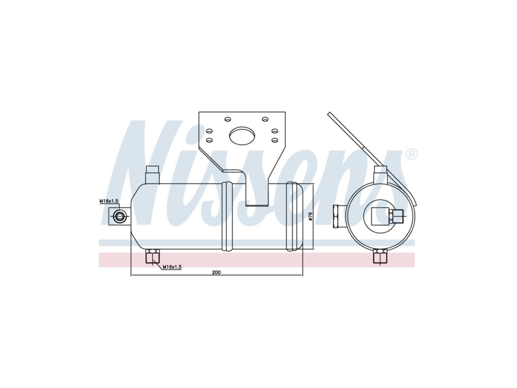 Separador de agua Nissens 5001864716