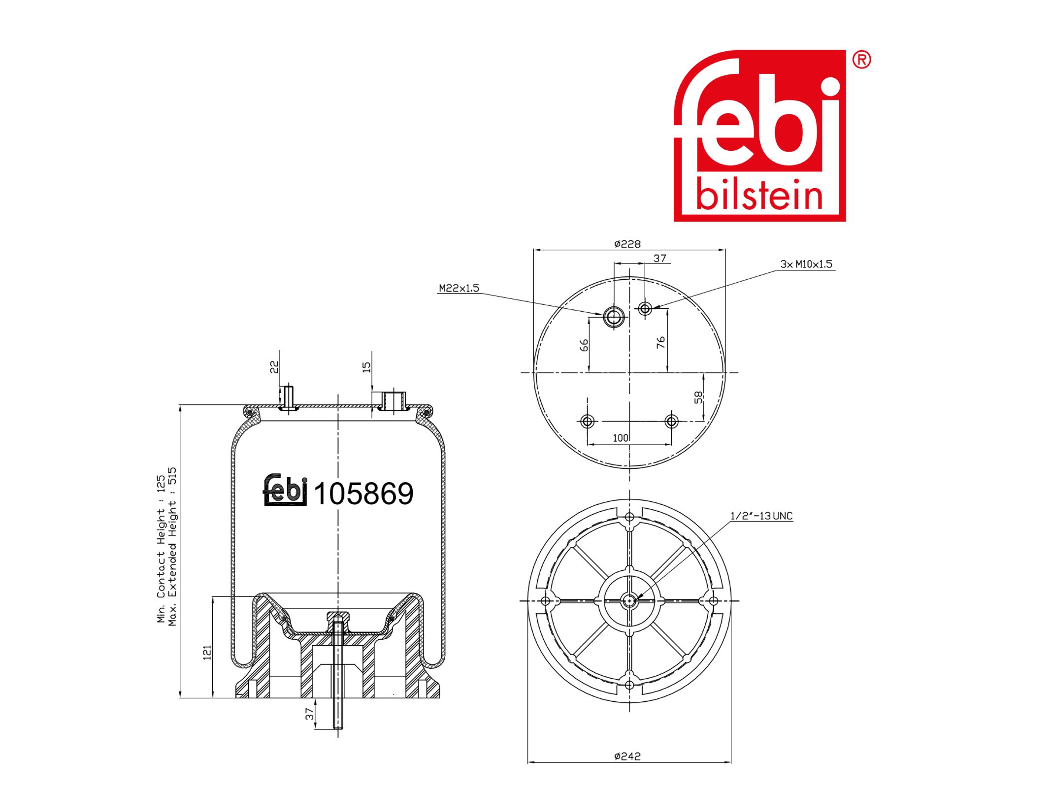 Въздушен балон Febi 1793 526
