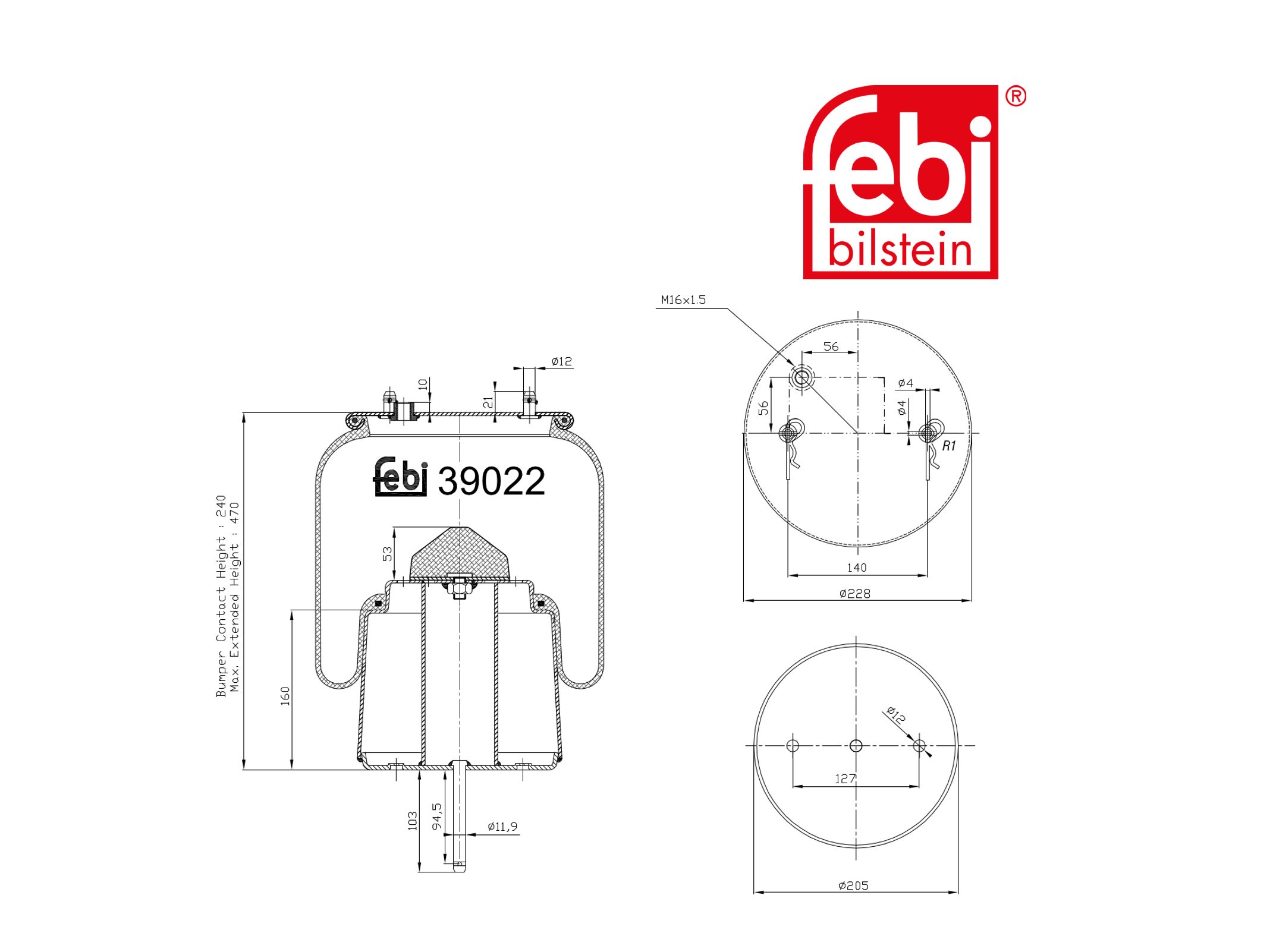 Luftfederbalg Febi 2 024 290