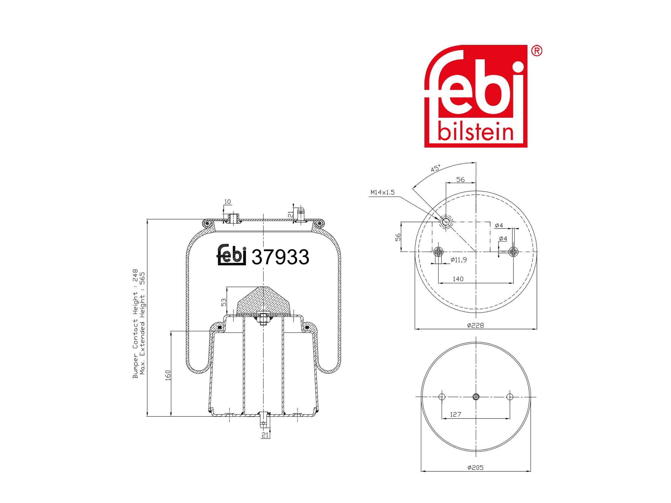 Bolsa de aire Febi 470923