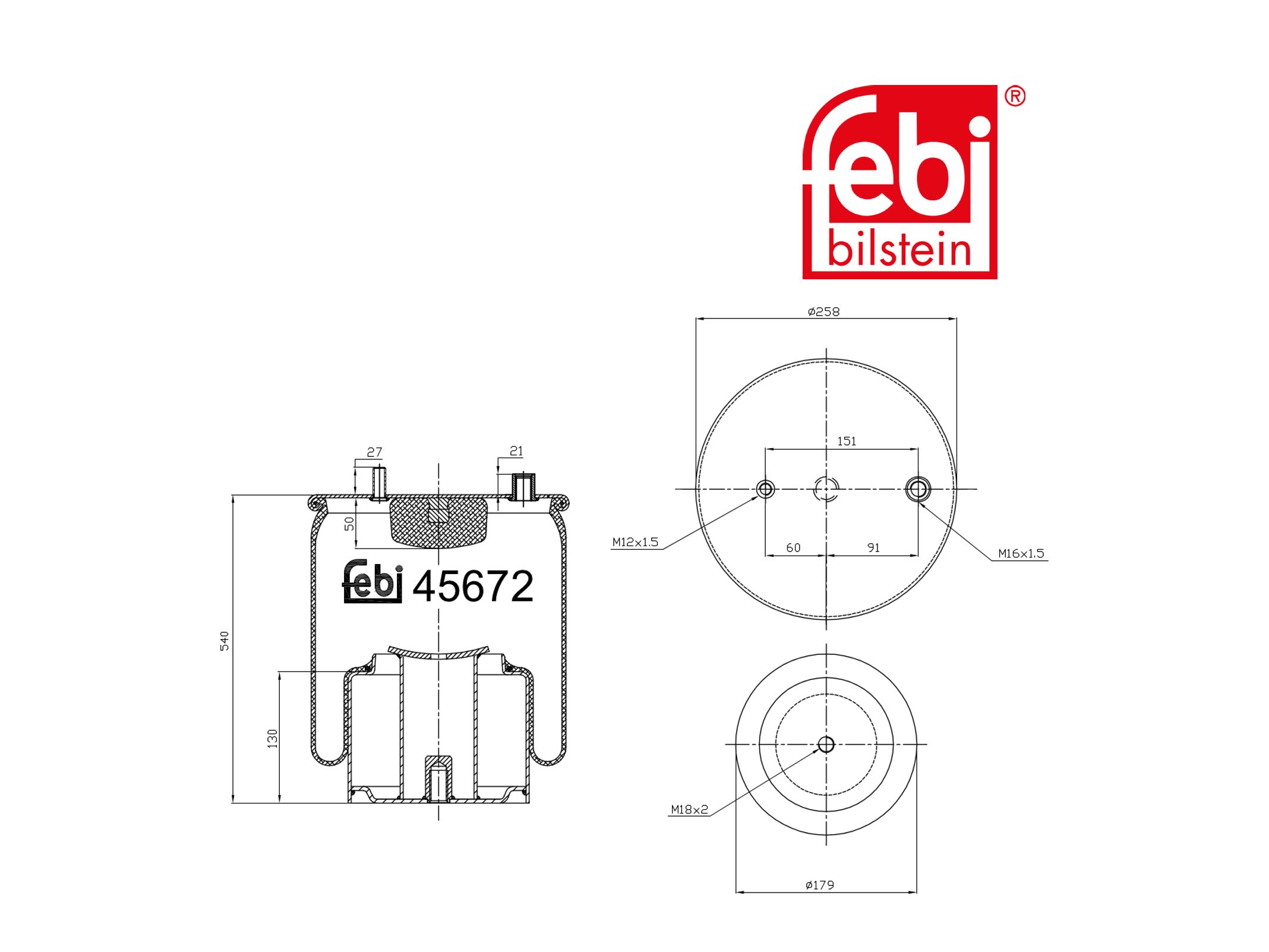 Luftfederbalg Febi 81436006049