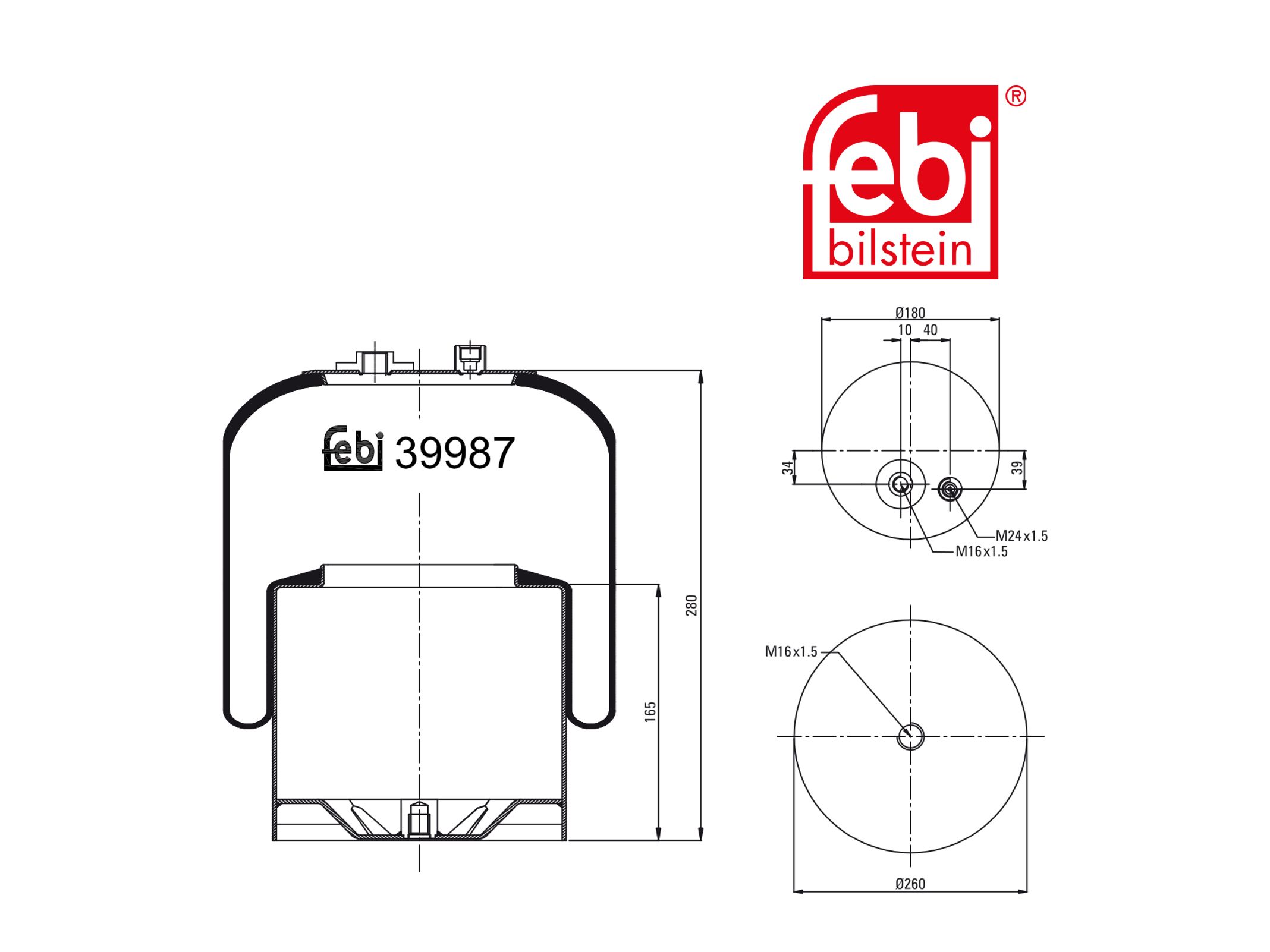 Luftfederbalg Febi 3753200021