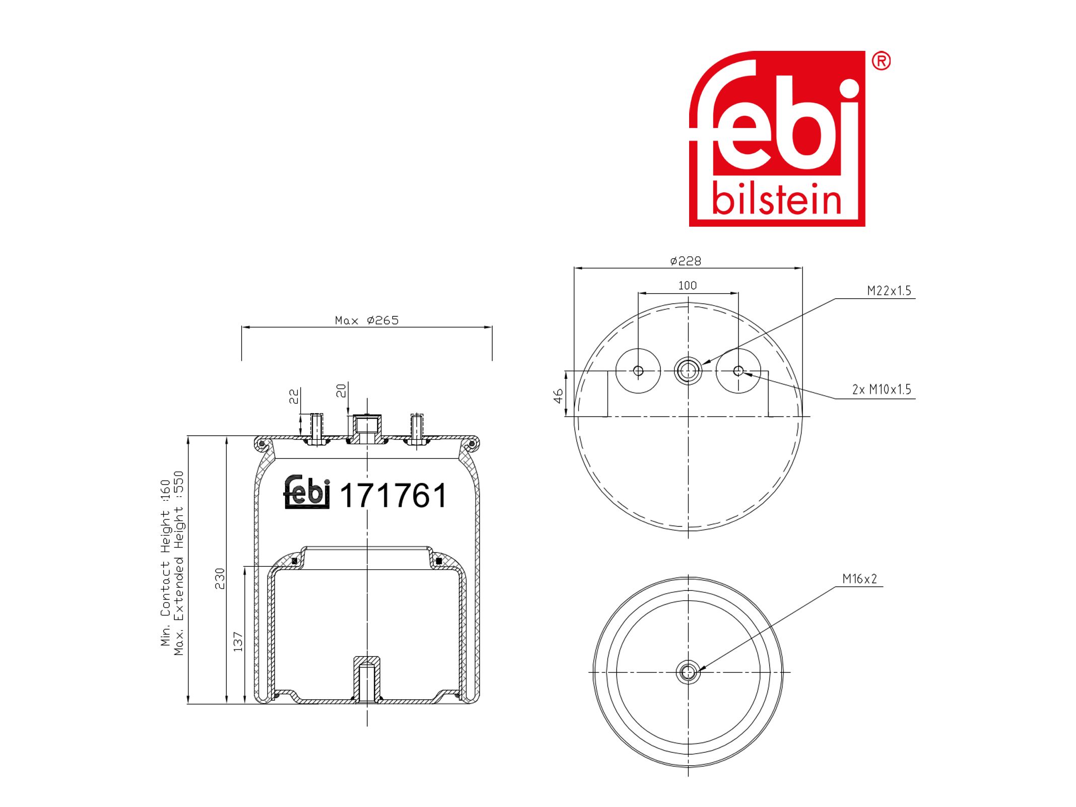 Въздух под Febi 2114 130