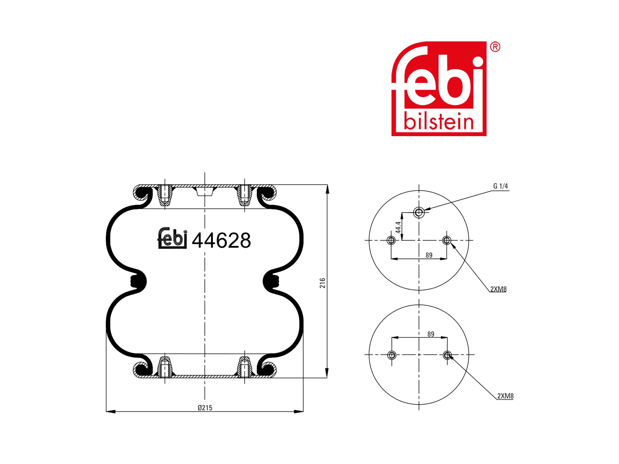 Luftfederbalg Febi 9463281601