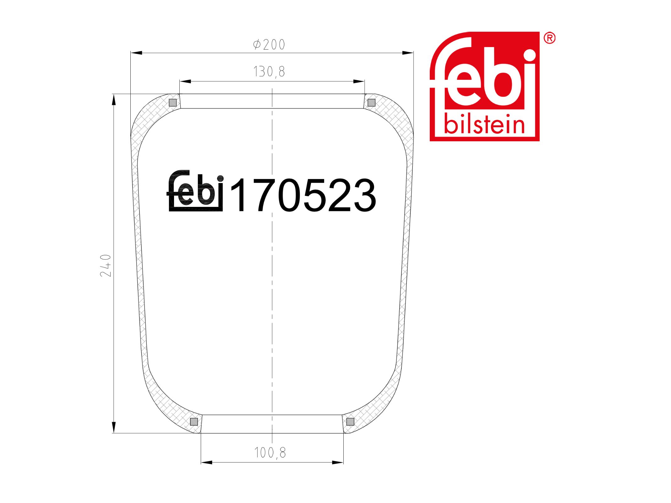 Въздушен балон Febi 5 0005 5247
