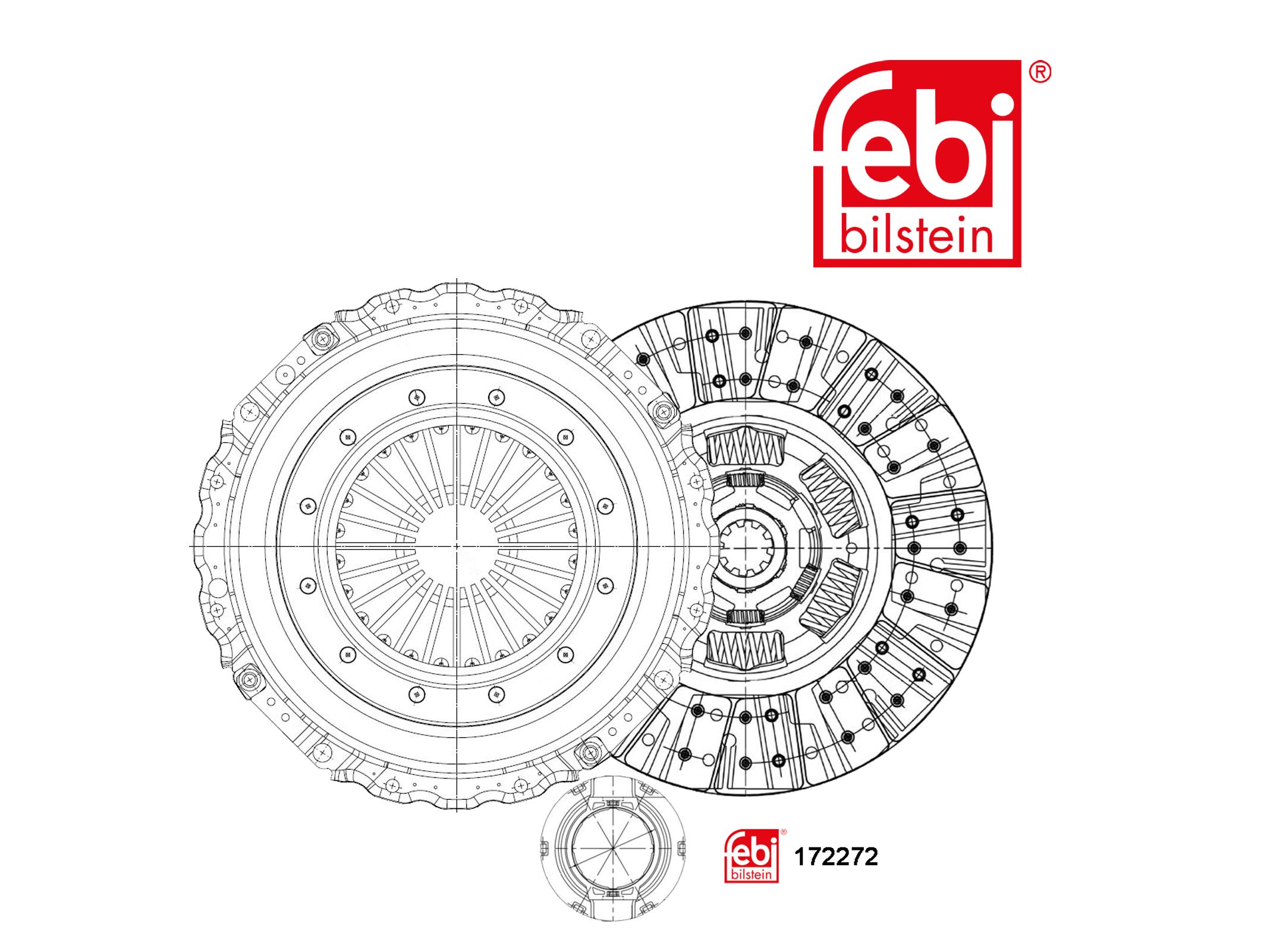 Комплект сцепления Febi 1787200S1