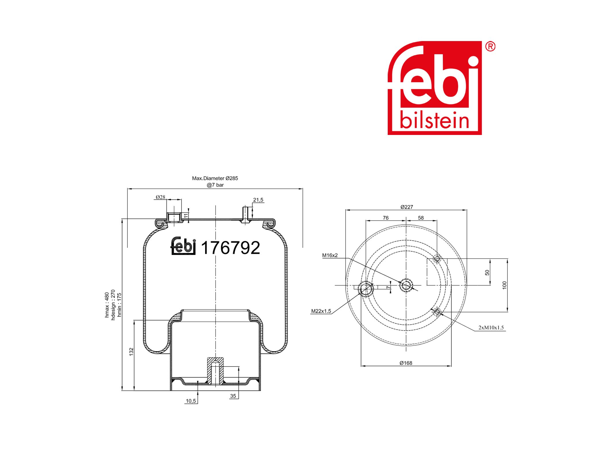 Въздушен балон Febi 1794 426
