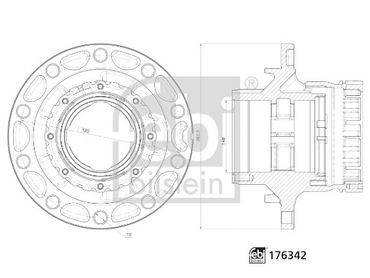 Febi Wheelhub 85105696 SK1