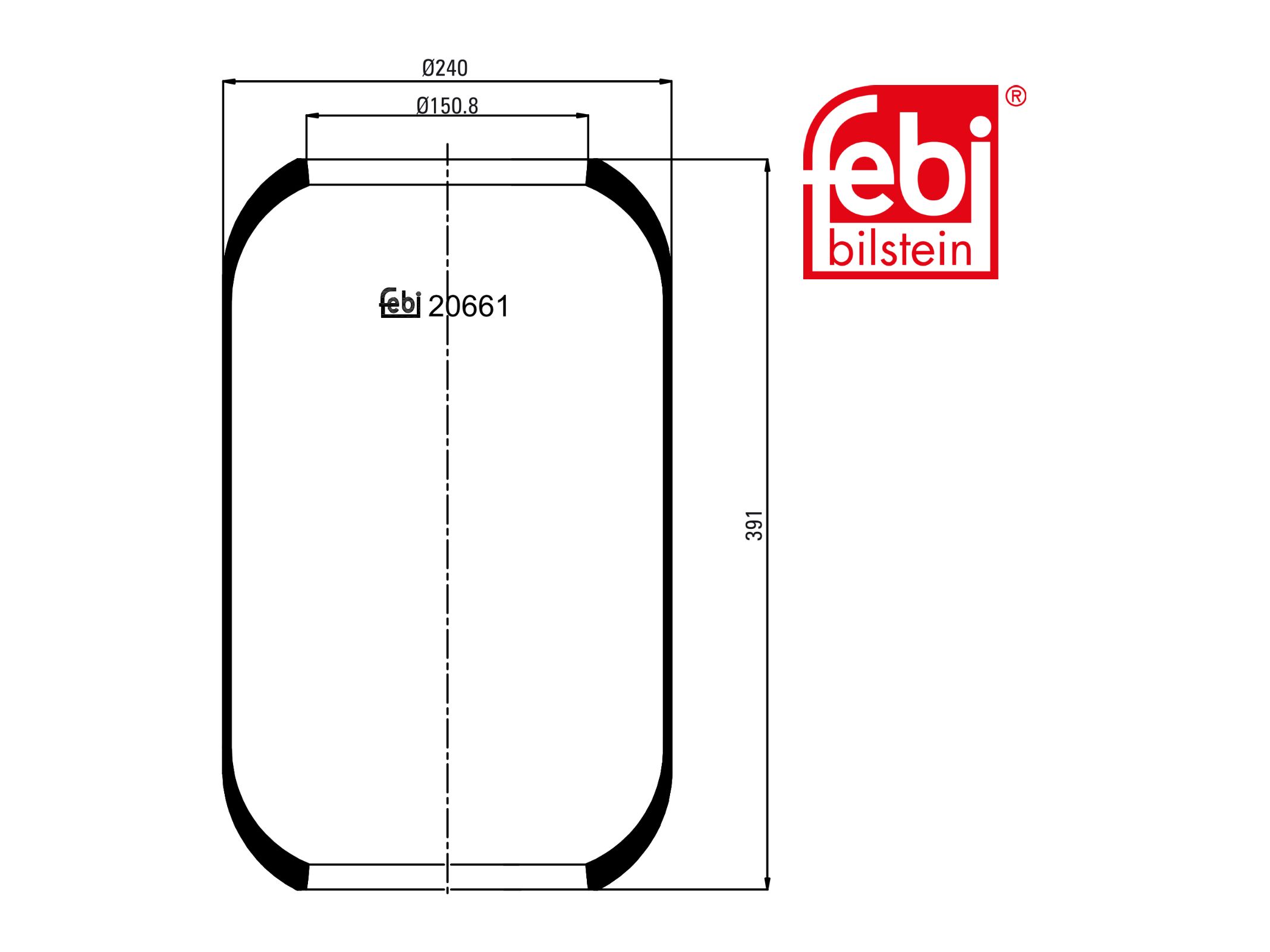 Luftfederbalg Febi 4103270001