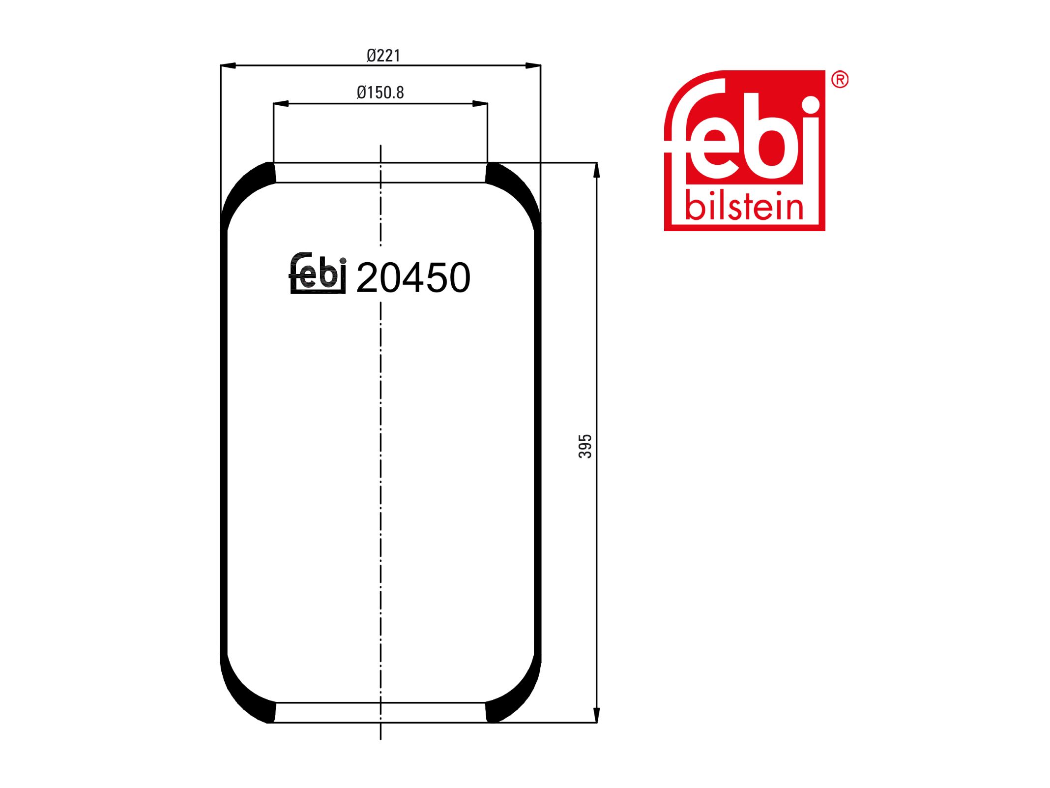 Въздушен балон Febi 3563270201