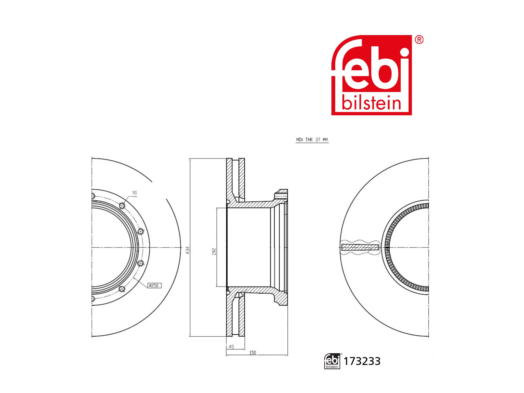 Brake disc Febi