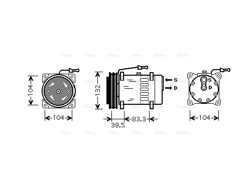 Воздушный компрессор AVA Cooling 5001865691