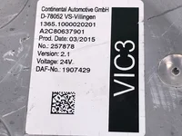 Unità di controllo VIC DAF 1907429 Unità di controllo VIC DAF 1907429