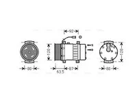 Compressor de ar AVA Cooling 20731328