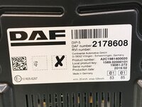 Панель управления DAF 1833384 Панель управления DAF 1833384