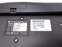 Toetsenbord Renault 7421807461 Toetsenbord Renault 7421807461