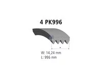 Auxiliary belt DT Spare Parts 504129827